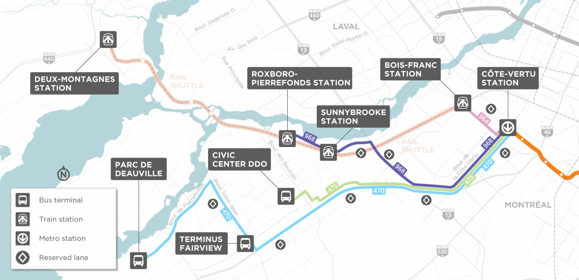 Roxboro/Sunnybrooke area - Mobilité Montréal